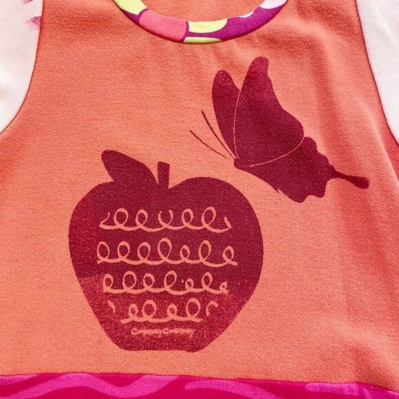 CourtneyCourtney Girls Dress 7/8 First Day of School Apple Twirly Skirt Handmade - Picture 3 of 8